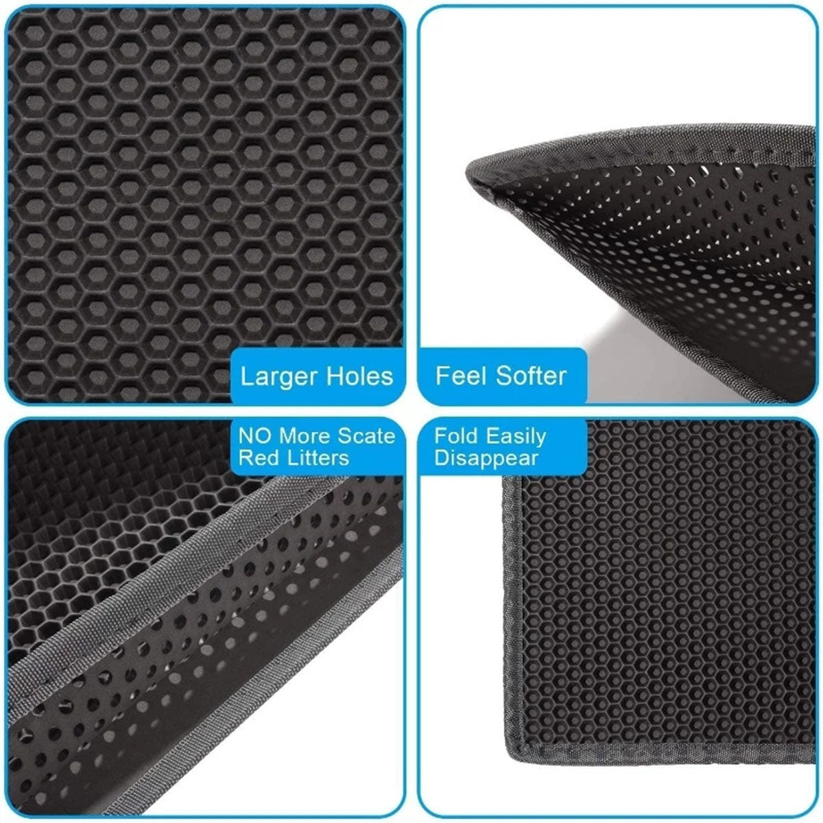 VittaPets Horizon CleanStep – Premium Double-Layer Honeycomb Litter Trapper