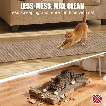 Premium Natural Cork Cat Scratcher – Trimmable Furniture Protector & Wall Guard with 3M Adhesive