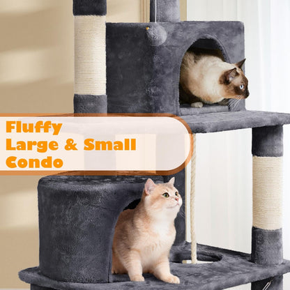 "VittaPets Horizon Grand Tower – 62.5" Multi-Level Cat Sanctuary & Activity Center