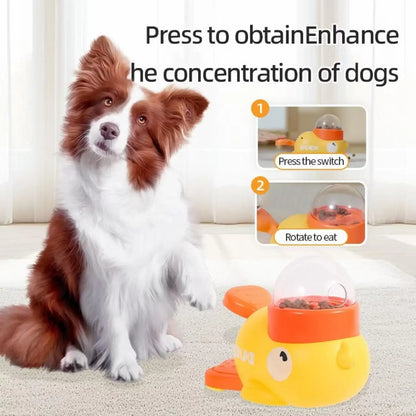 Smart Interactive Duck Toy – Automatic Balance Treat Dispenser & Slow Feeder for Cats
