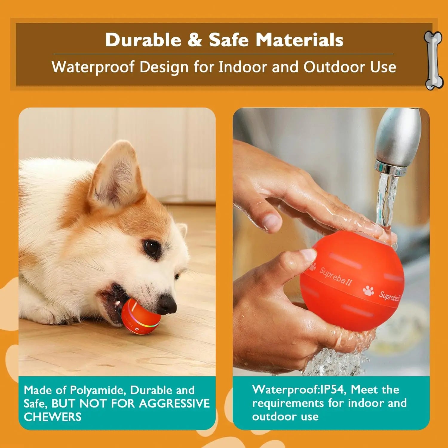 Smart Motion-Activated Dog Ball – Interactive Automatic Rolling & Bouncing Toy