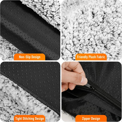 Thermal Self-Heating Cat Bed – Eco-Friendly Double-Layer Warming Mat with Washable Cover