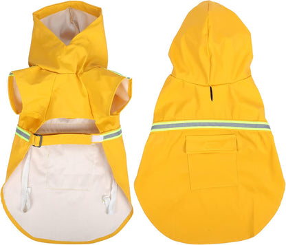 Premium Waterproof Dog Raincoat – Lightweight Breathable Slicker with Reflective Safety Strips