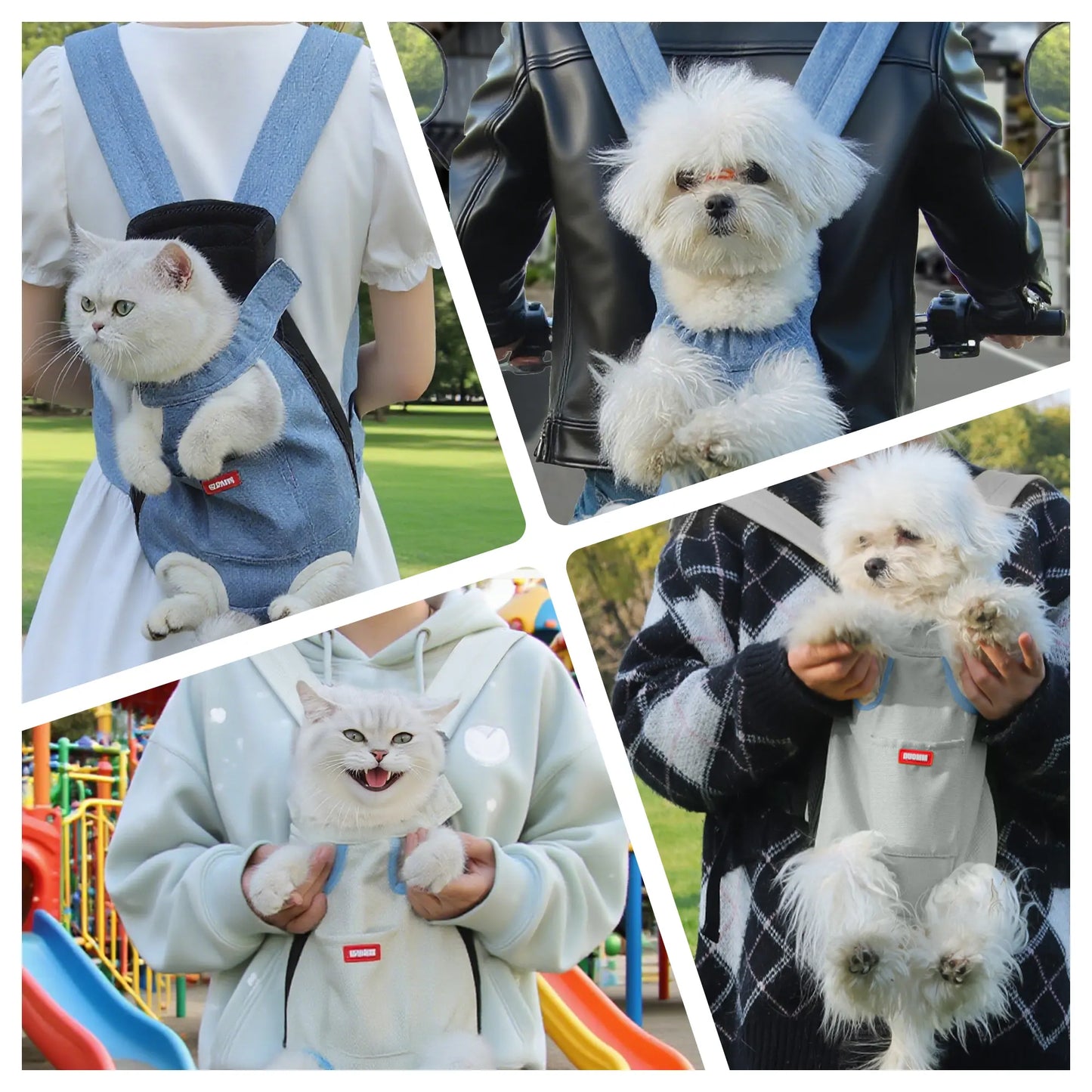 Premium Hands-Free Pet Carrier – Ergonomic Front Backpack for Small Dogs & Cats