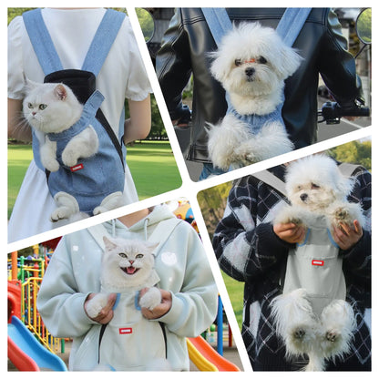 Premium Hands-Free Pet Carrier – Ergonomic Front Backpack for Small Dogs & Cats
