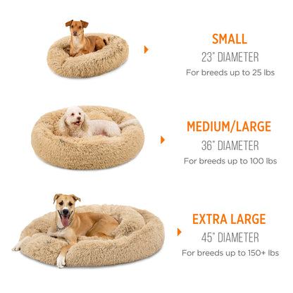 VittaPets Horizon Thermal-Core XL Bed – Orthopedic Self-Warming Shag Lounger