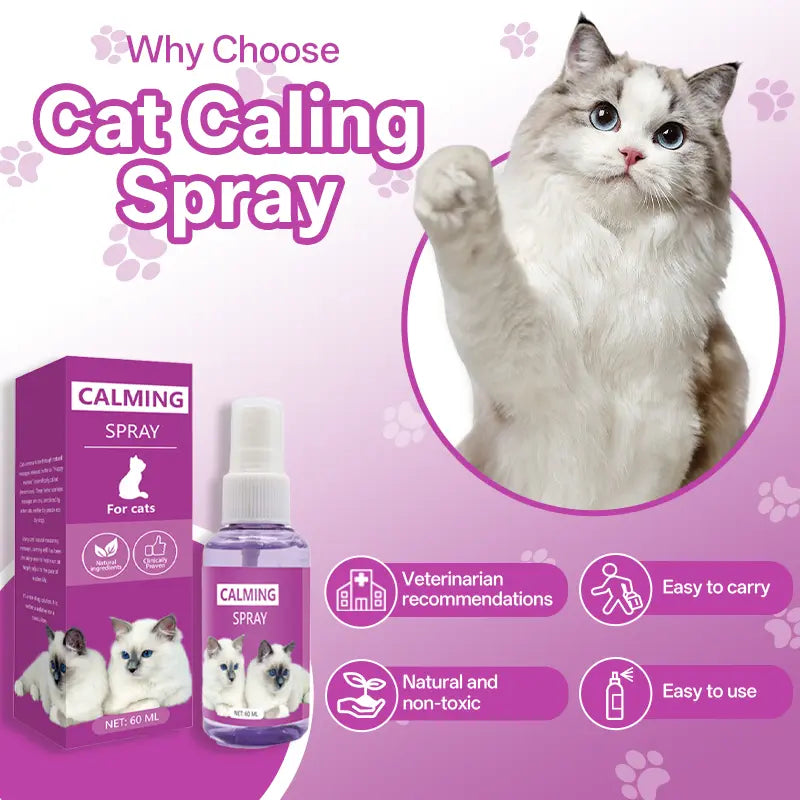 Premium Cat Calming Spray – Advanced Pheromone Therapy for Travel Anxiety & Behavior Control
