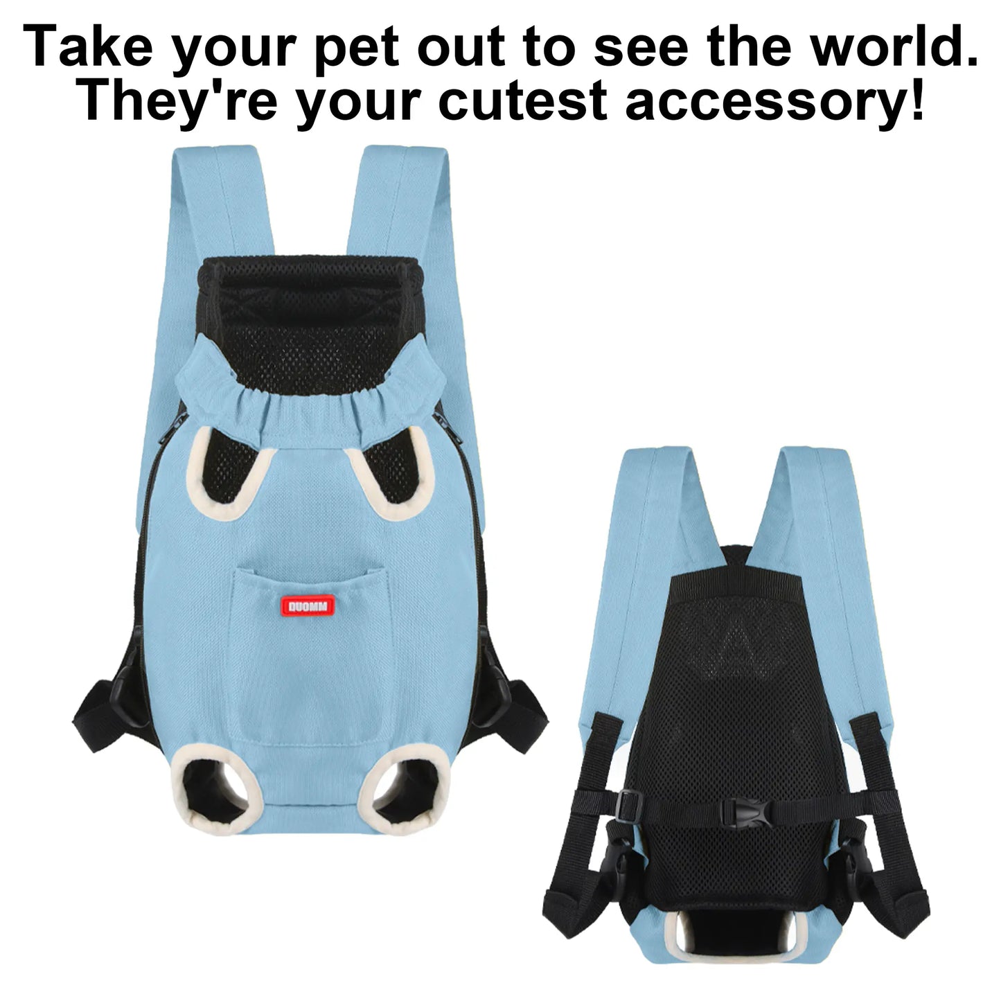 Premium Hands-Free Pet Carrier – Ergonomic Front Backpack for Small Dogs & Cats