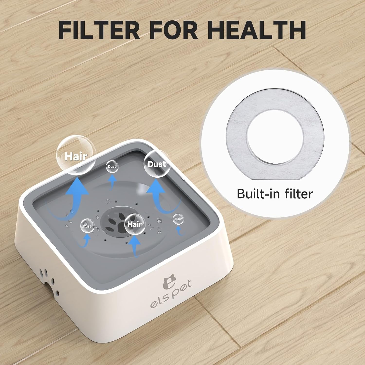 VittaPets Horizon Hydro-Flow – Smart-Filter 2L Anti-Splash Pet Hydration Station