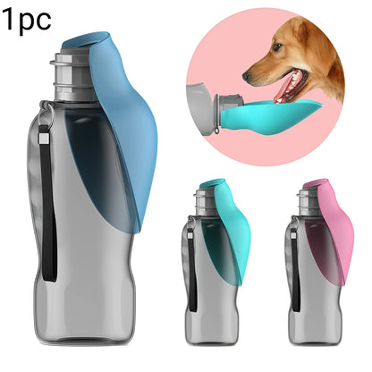 Premium Ergonomic Pet Travel Bottle – 27oz Large Capacity Leak-Proof Water Cup with Flip Lid