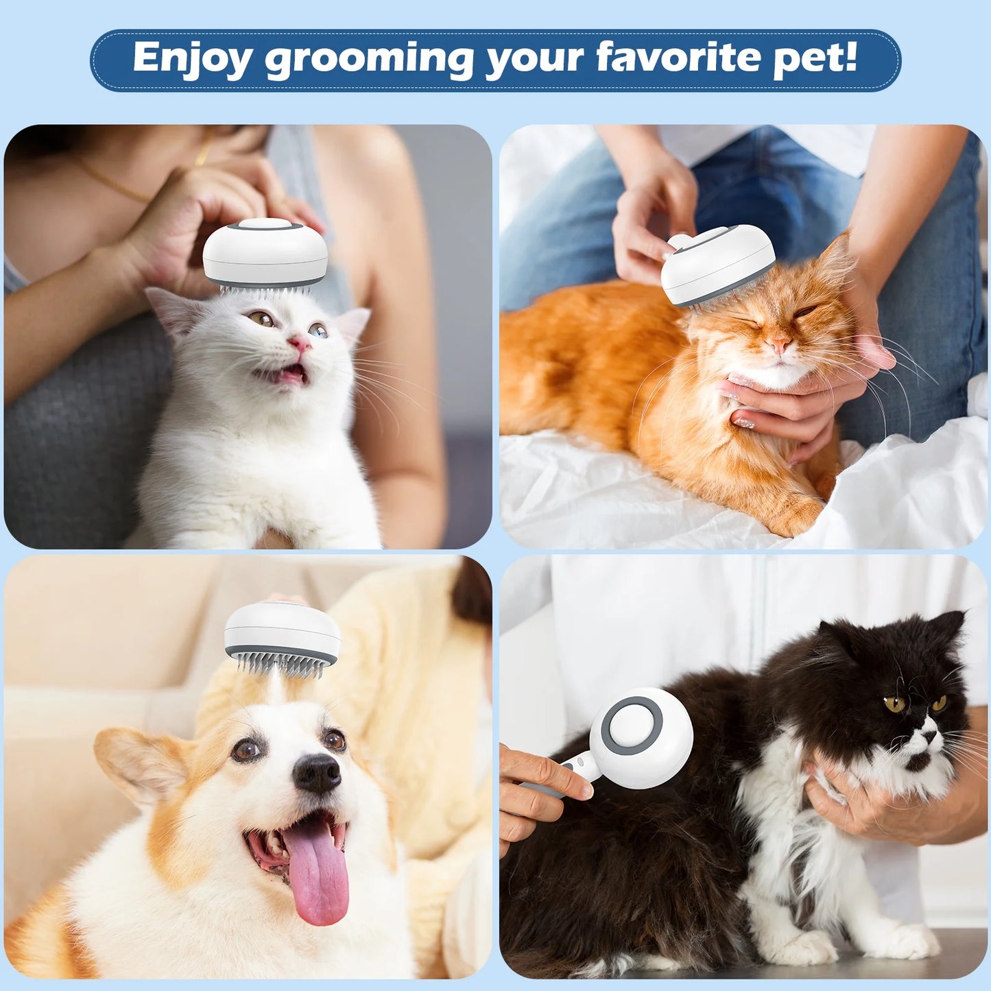 VittaPets Horizon Steam-Groom – Professional 3-in-1 Hydration & Detangling System