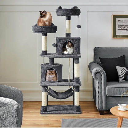 "VittaPets Horizon Grand Tower – 62.5" Multi-Level Cat Sanctuary & Activity Center