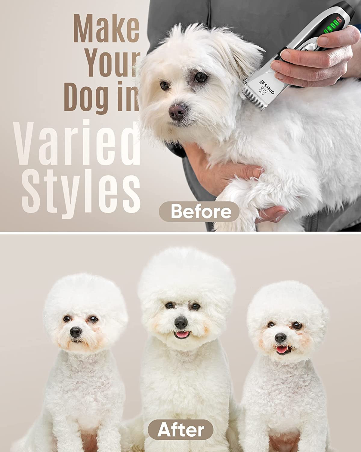 Zen-Groom Pro: Ultra-Quiet Cordless Pet Clipper – Professional Home Grooming Kit
