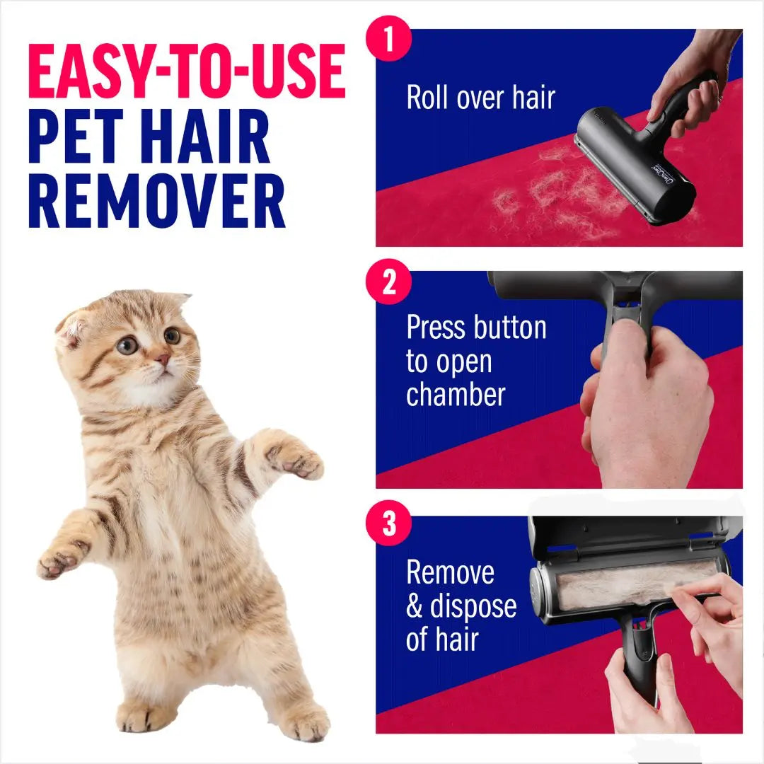 Premium Eco-Friendly Pet Hair Remover – Reusable Electrostatic Fabric Cleansing Roller