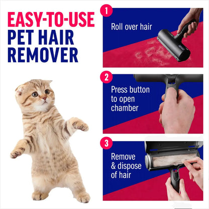 Premium Eco-Friendly Pet Hair Remover – Reusable Electrostatic Fabric Cleansing Roller