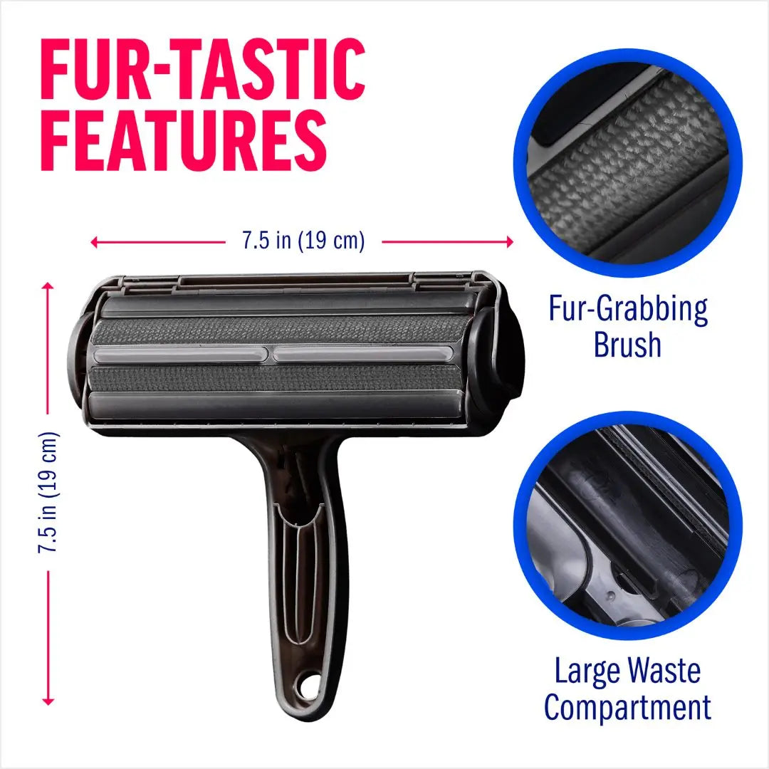 Premium Eco-Friendly Pet Hair Remover – Reusable Electrostatic Fabric Cleansing Roller