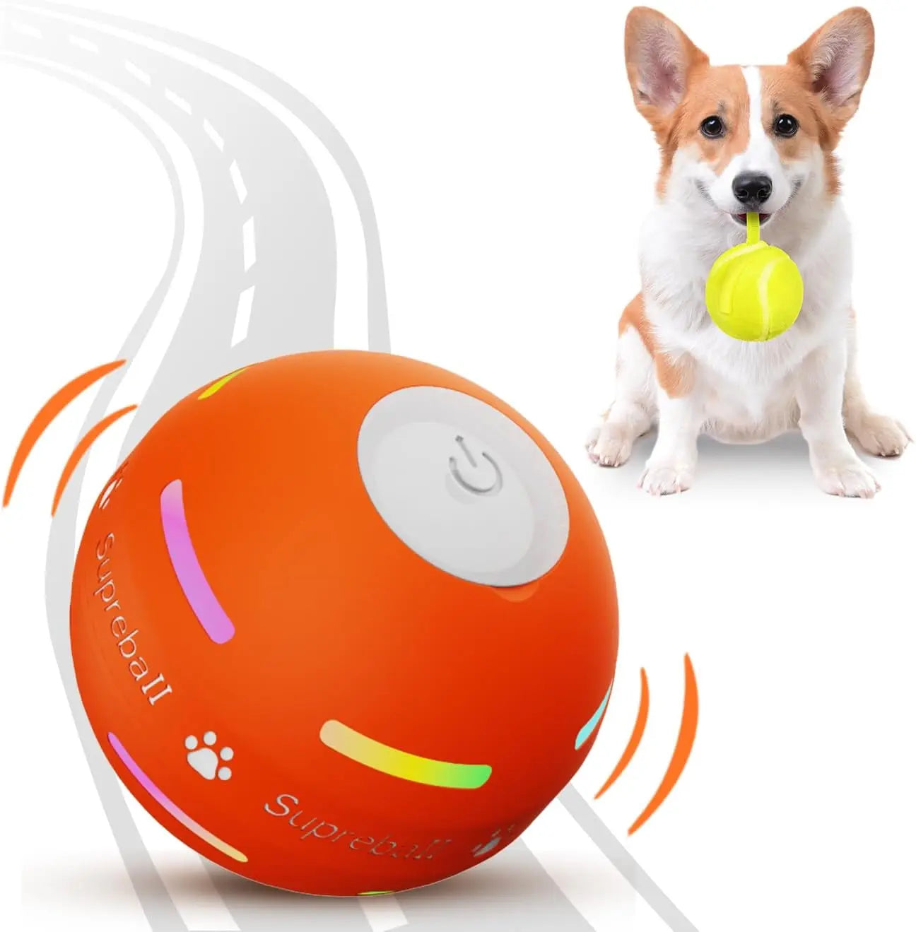 Smart Motion-Activated Dog Ball – Interactive Automatic Rolling & Bouncing Toy
