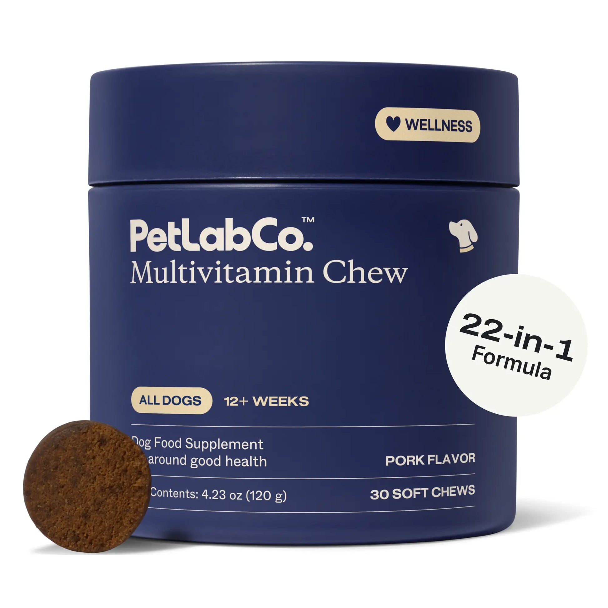 Premium Daily Dog Multivitamin – 22 Essential Vitamins & Minerals for Longevity & Vitality