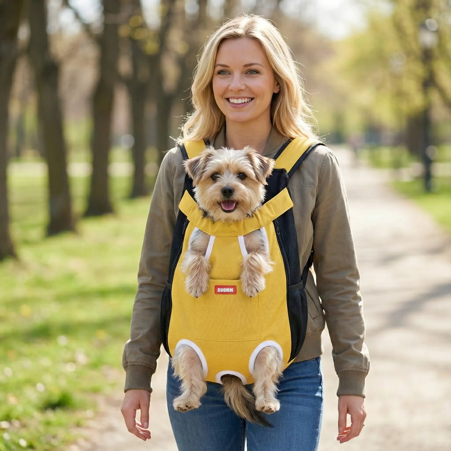 Premium Hands-Free Pet Carrier – Ergonomic Front Backpack for Small Dogs & Cats