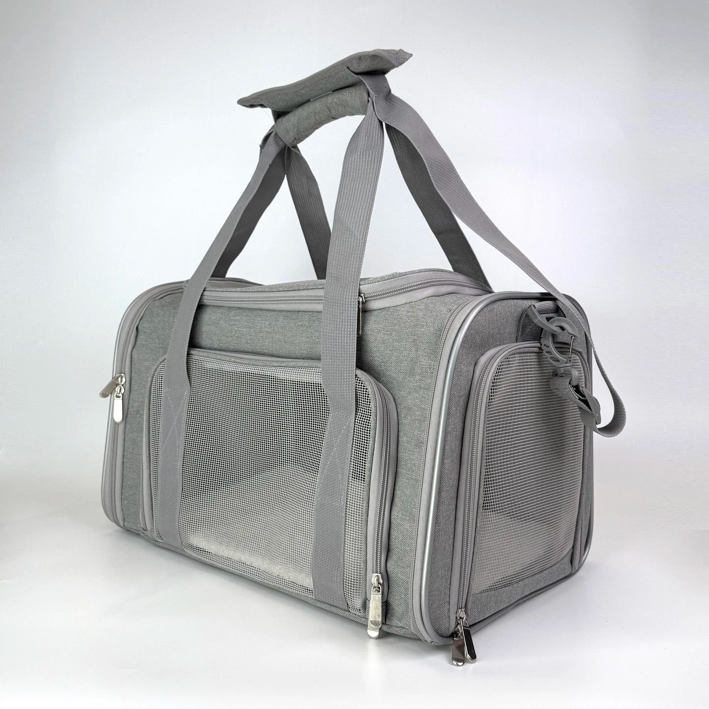 Premium Airline-Approved Pet Carrier – Foldable Breathable Travel Bag for Cats & Small Dogs