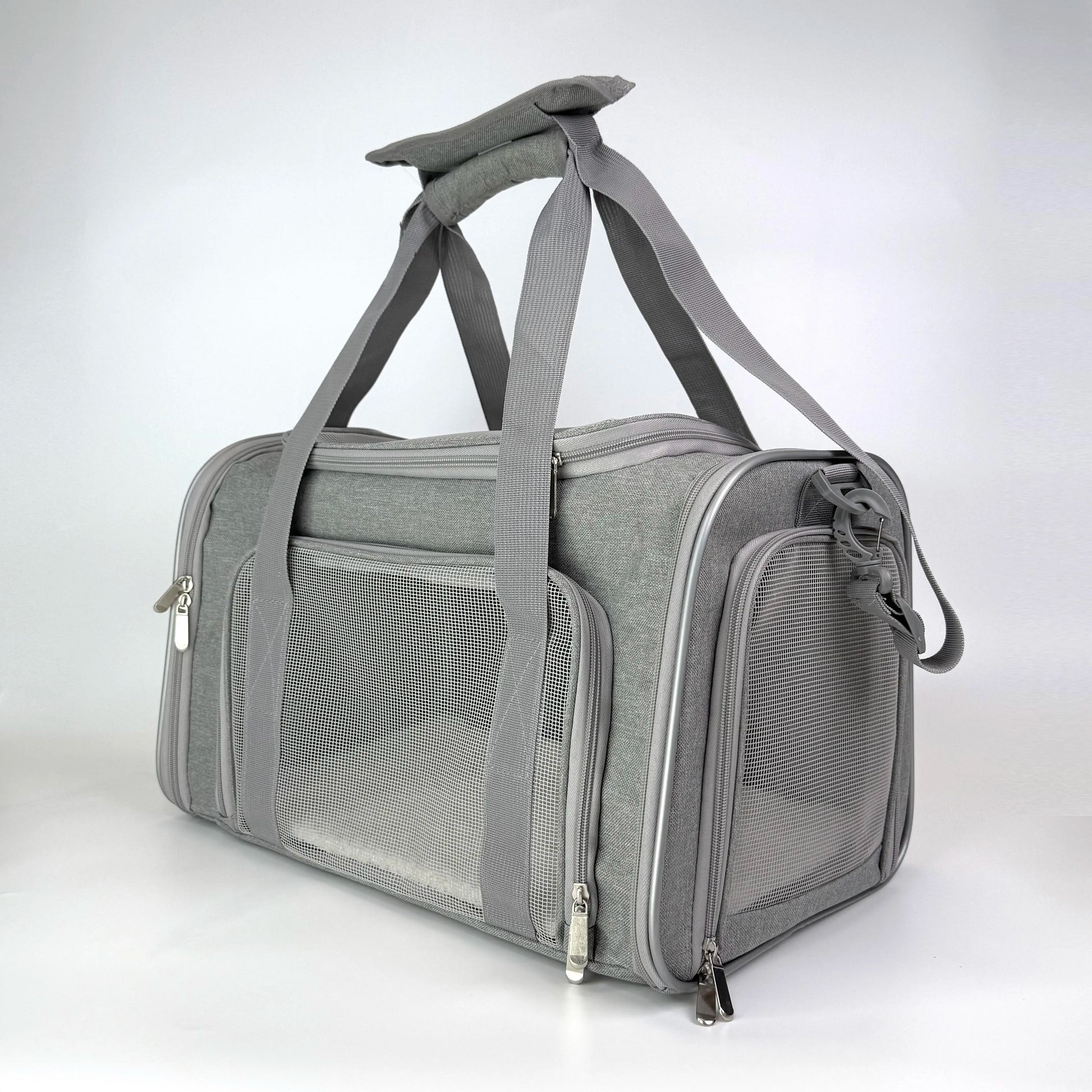 Premium Airline-Approved Pet Carrier – Foldable Breathable Travel Bag for Cats & Small Dogs