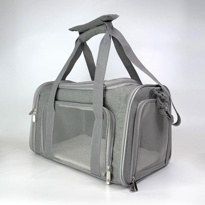 Premium Airline-Approved Pet Carrier – Foldable Breathable Travel Bag for Cats & Small Dogs