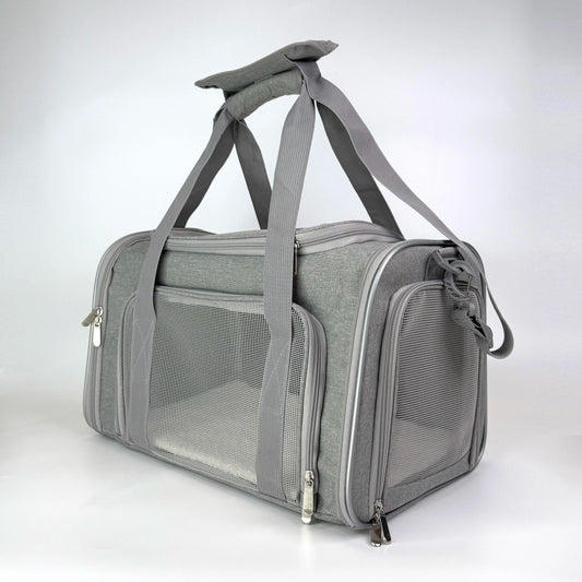 Premium Airline-Approved Pet Carrier – Foldable Breathable Travel Bag for Cats & Small Dogs