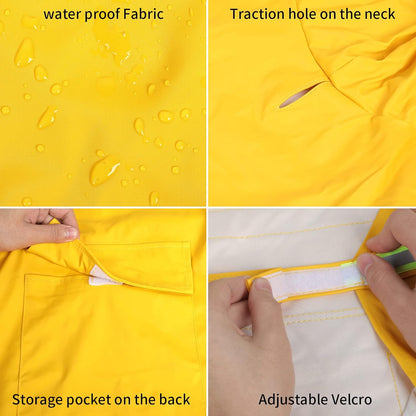 Premium Waterproof Dog Raincoat – Lightweight Breathable Slicker with Reflective Safety Strips