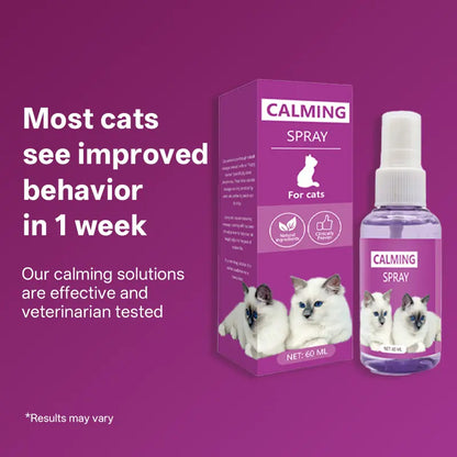 Premium Cat Calming Spray – Advanced Pheromone Therapy for Travel Anxiety & Behavior Control