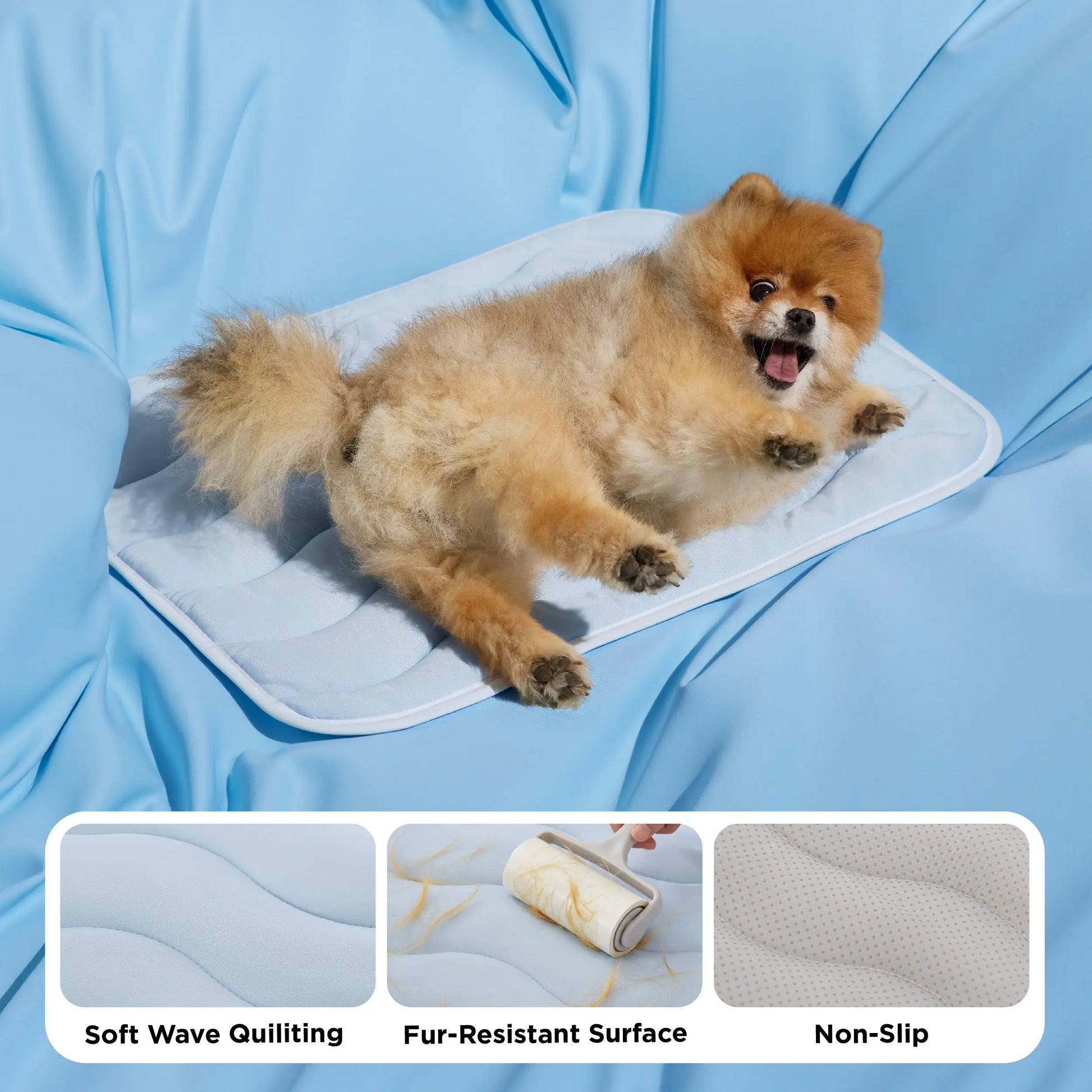 Premium Instant-Cooling Pet Mat – Advanced Washable Summer Bed for Dogs & Cats