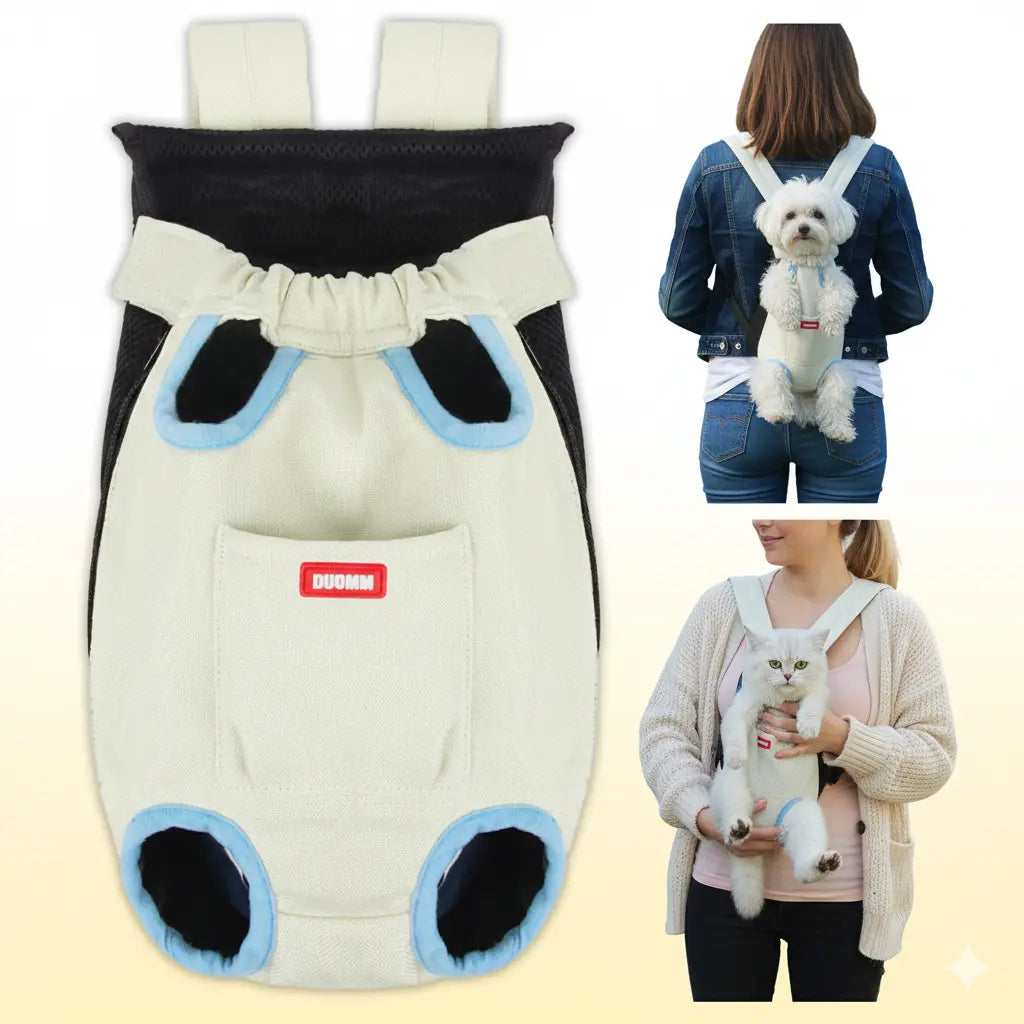 Premium Hands-Free Pet Carrier – Ergonomic Front Backpack for Small Dogs & Cats