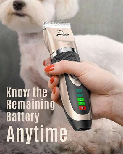 Zen-Groom Pro: Ultra-Quiet Cordless Pet Clipper – Professional Home Grooming Kit