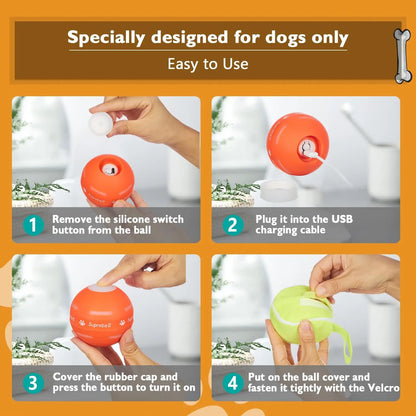 Smart Motion-Activated Dog Ball – Interactive Automatic Rolling & Bouncing Toy