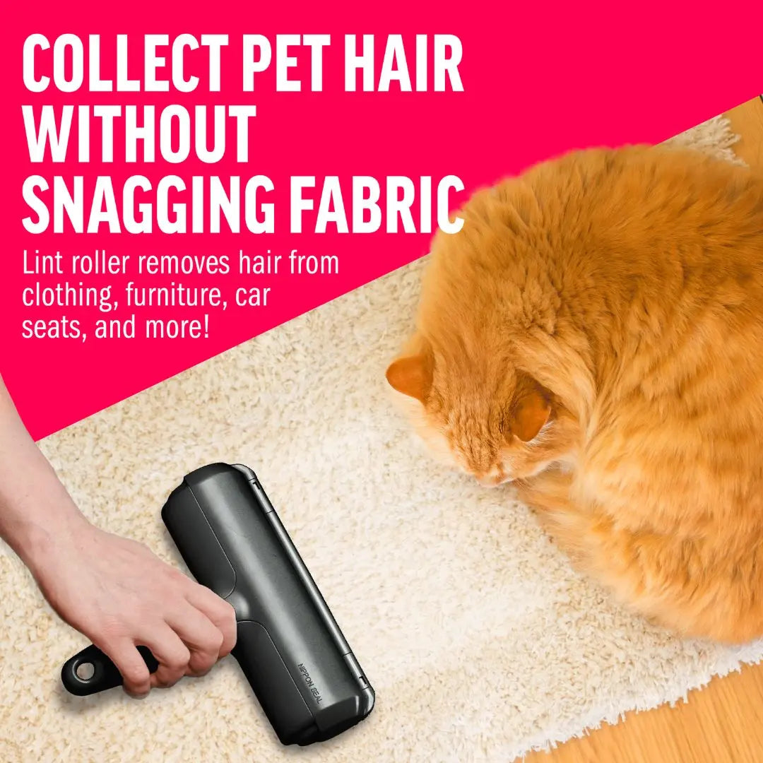 Premium Eco-Friendly Pet Hair Remover – Reusable Electrostatic Fabric Cleansing Roller