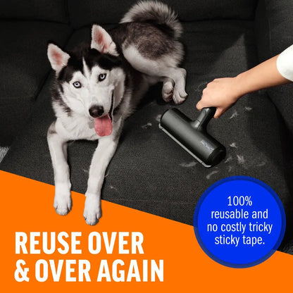 Premium Eco-Friendly Pet Hair Remover – Reusable Electrostatic Fabric Cleansing Roller