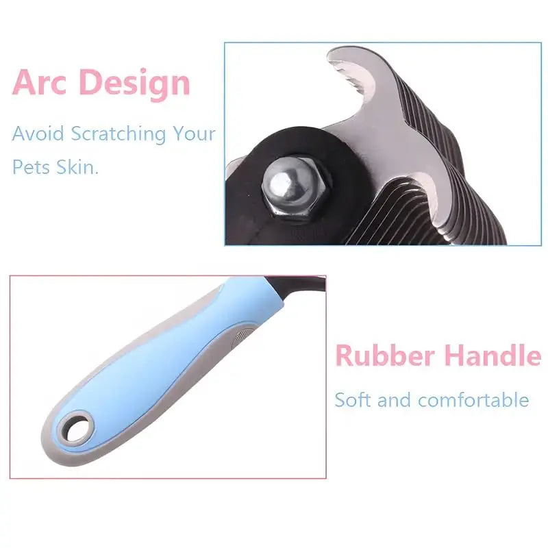Premium Double-Sided Pet Dematting Comb – Professional Grooming Undercoat Rake for Dogs & Cats