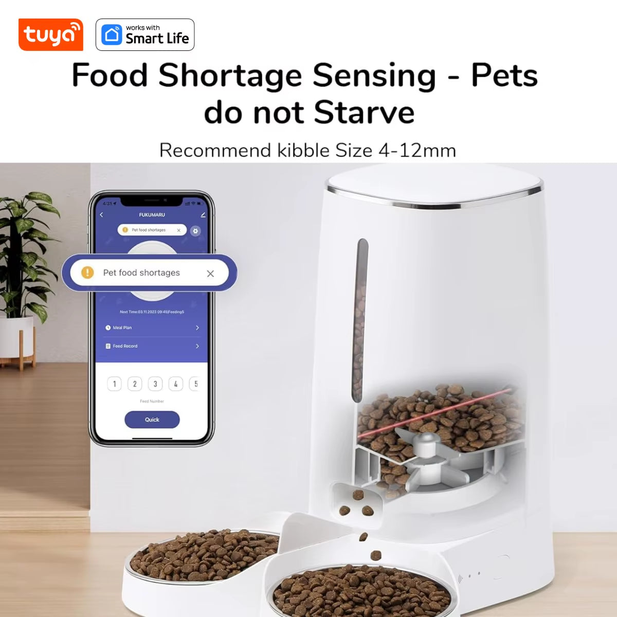 "VittaPets Horizon SmartFeeder – Dual-Bowl Wi-Fi Pet Dispenser with Precision Portion Control