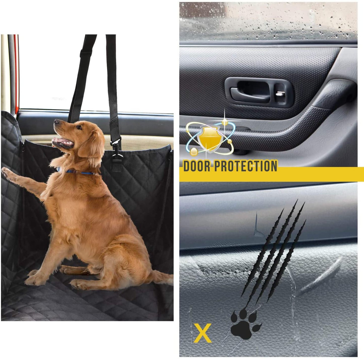 VittaPets Horizon Protective Car Hammock – Waterproof & Orthopedic Backseat Shield