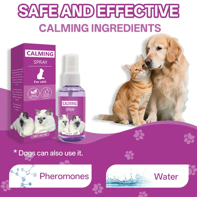 Premium Cat Calming Spray – Advanced Pheromone Therapy for Travel Anxiety & Behavior Control