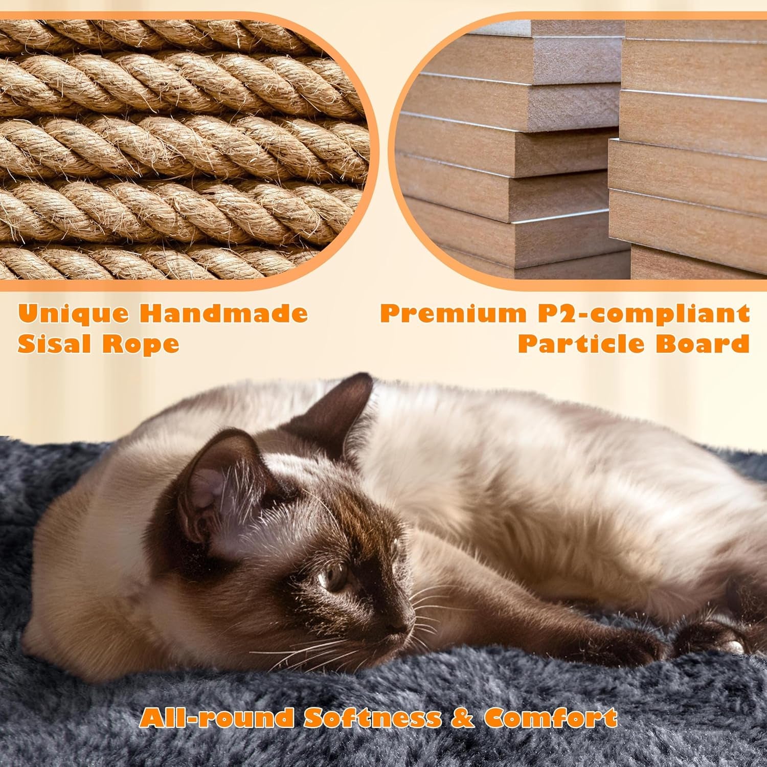 "VittaPets Horizon Grand Tower – 62.5" Multi-Level Cat Sanctuary & Activity Center