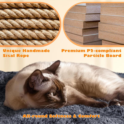 "VittaPets Horizon Grand Tower – 62.5" Multi-Level Cat Sanctuary & Activity Center