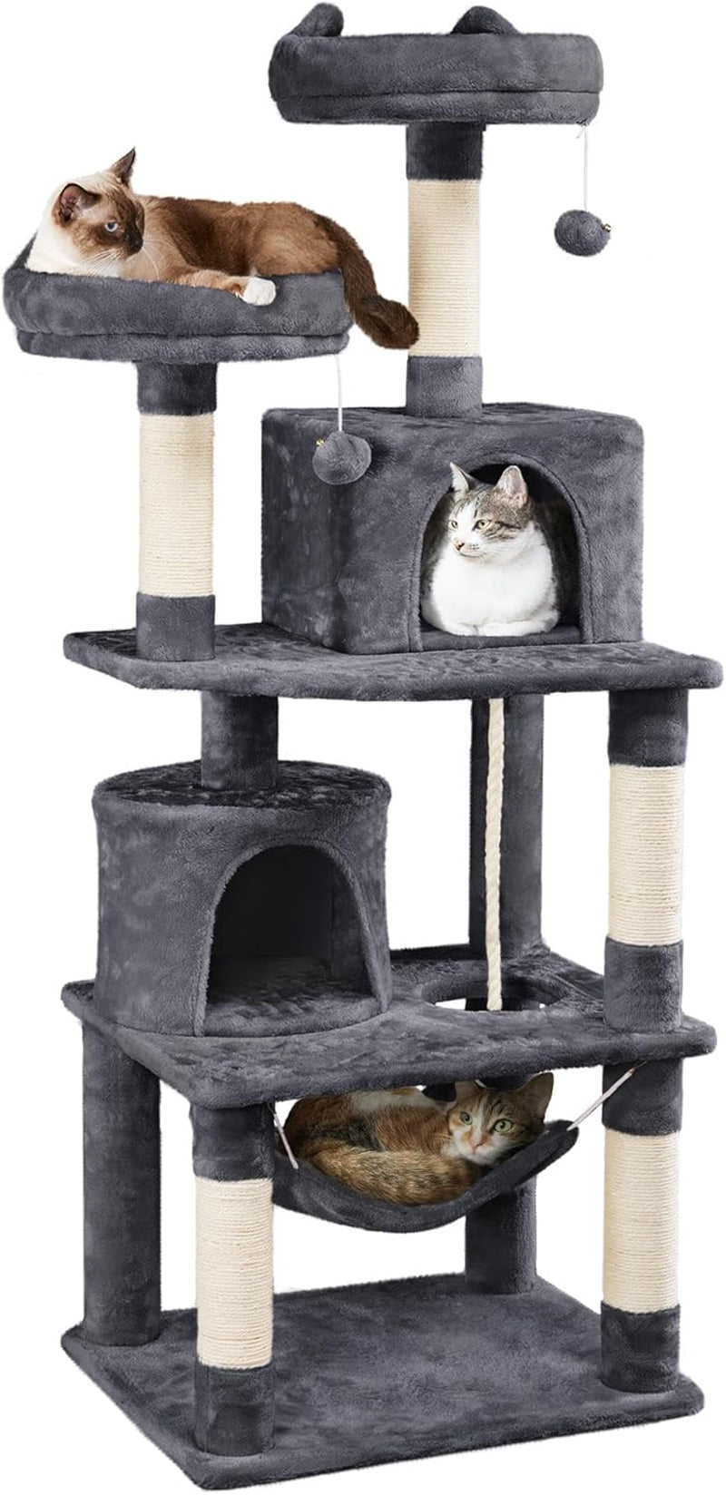 "VittaPets Horizon Grand Tower – 62.5" Multi-Level Cat Sanctuary & Activity Center