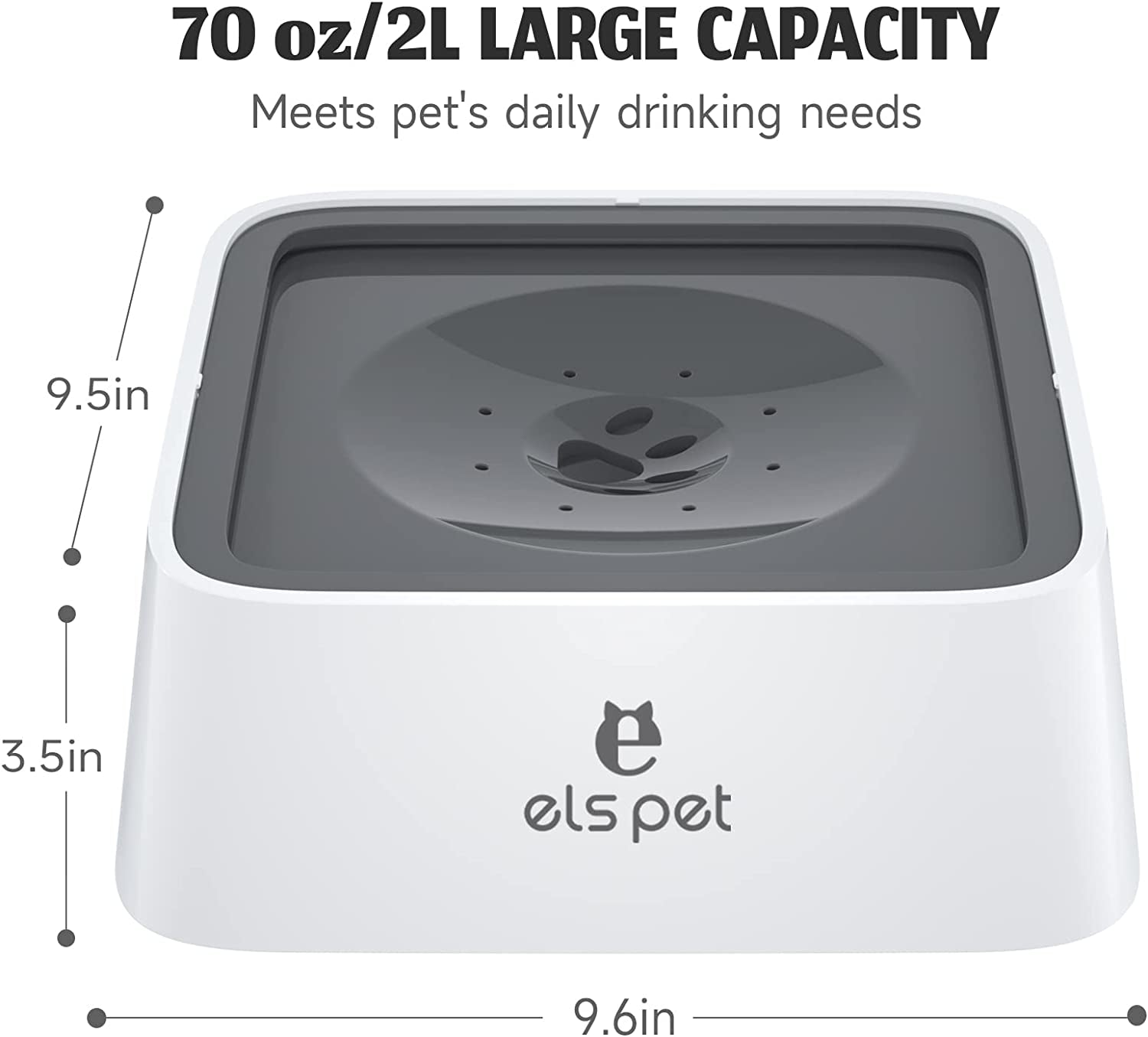 VittaPets Horizon Hydro-Flow – Smart-Filter 2L Anti-Splash Pet Hydration Station