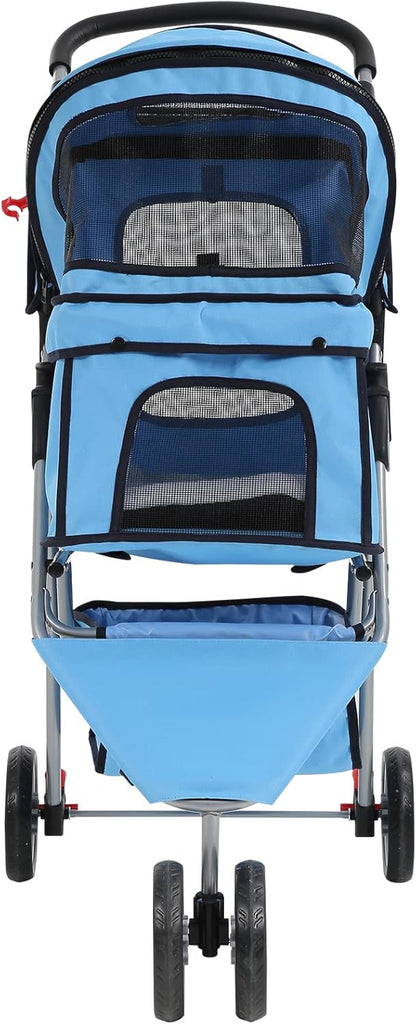 "VittaPets Horizon 3-Wheel Stroller – Premium Lightweight Travel Carrier for Pets