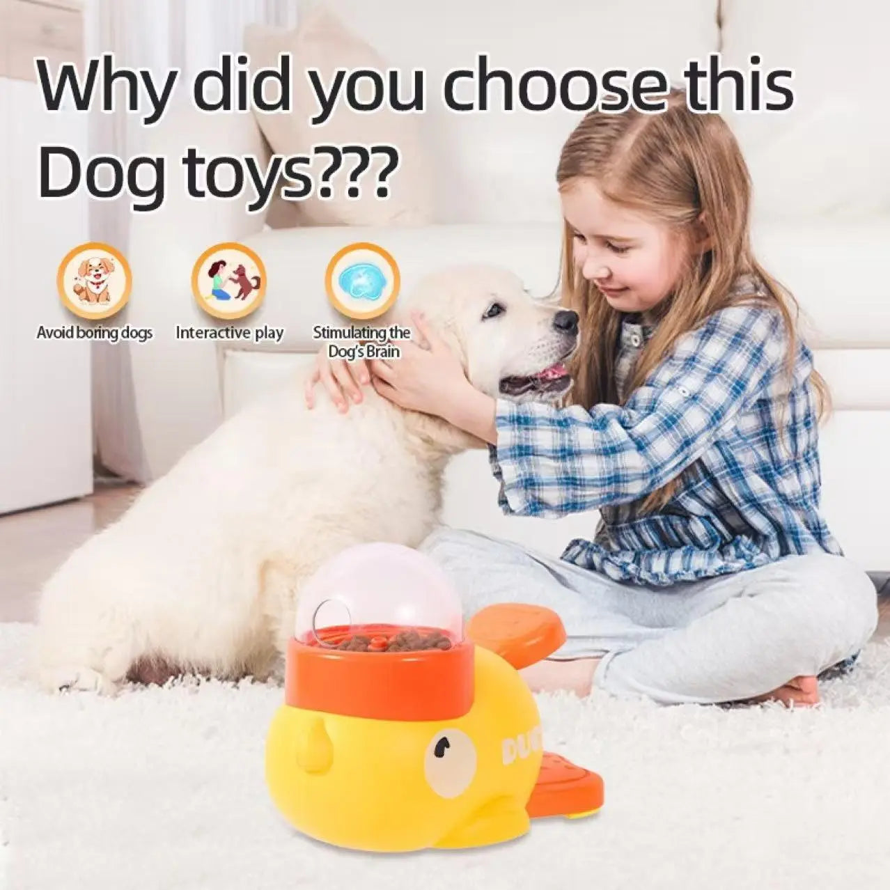 Smart Interactive Duck Toy – Automatic Balance Treat Dispenser & Slow Feeder for Cats