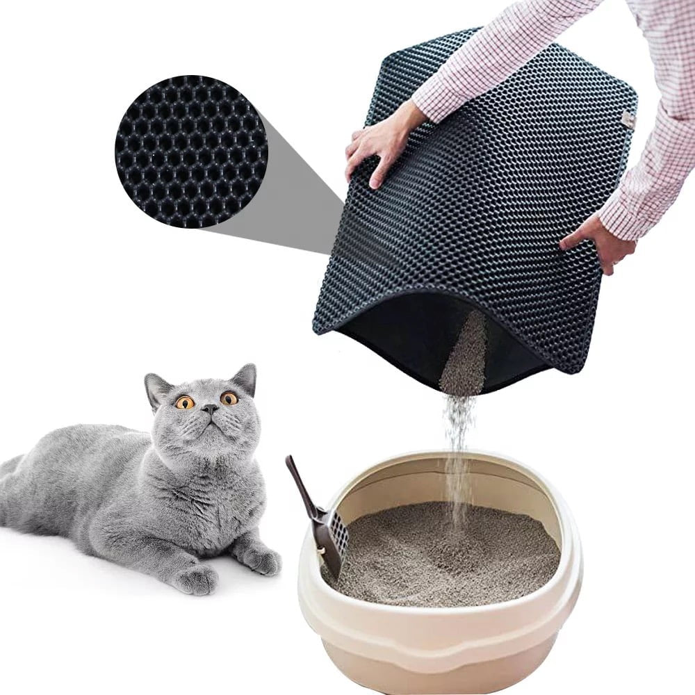VittaPets Horizon CleanStep – Premium Double-Layer Honeycomb Litter Trapper